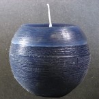 Rustic 10cm Diameter Dark Blue Ball Candles